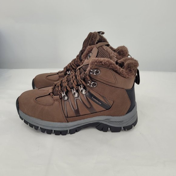 Lamincoa Winter Snow Hiking Boots For Women Fur-Lined (Size 6) Brown - Picture 3 of 13